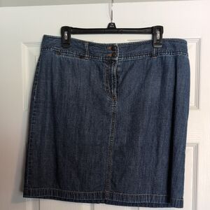 Ann Taylor Blue Pencil Skirt Knee-Length Casual